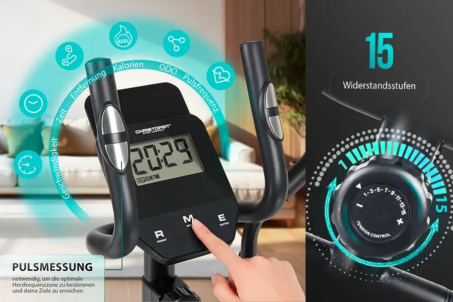 Crosstrainer CT 5: Smarte Übersicht – volle Motivation